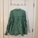 Cotton On  Green Striped Button-up Shirt Photo 3