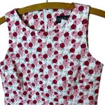 Herman Geist Vintage  Women’s Sz 2 Mini Dress Rose Print Sleeveless Stretch Photo 1