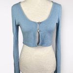 Bershka Long Sleeve Cropped Cardigan Sweater Size Medium Photo 0