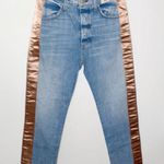 AMO Loverboy in indigo Adobe ribbon high rise ankle length jeans size 26 Blue Photo 1