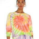 RE/DONE REDONE X HANES collab sz medium tie dye multi color crewneck sweatshirt Photo 1