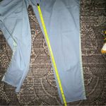 Nili Lotan Women’s Sz 12 Slate Blue Light Gray Tape Easthampton Frayed Hem Pants Photo 9