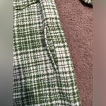 Forever 21 oversized tweed shacket in green/cream Photo 5