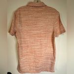 Michael Kors Short Sleeve Collared White Red Striped Button Up Shirt Size Small Photo 8