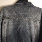 POL Vtg distressed dark wash denim button up jacket 100% cotton fall winter Photo 13