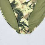 Aerie  Green Abstract Print Bikini Bottoms NWTT Size Large Full Coverage Bottoms Photo 1