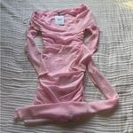 Princess Polly  - Rozalee Long Sleeve Off Shoulder Mini Dress Pink Photo 4