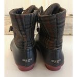 Sperry Duck Boots Womens Size 9.5 Plaid Wool Saltwater Gray Waterproof STS95922 Photo 1