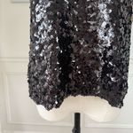 ZARA NWT  Knit Black Sequin Tank Top S Photo 2