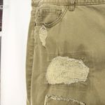 Lane Bryant  Plus Size 20 Jeans Olive‎ Green Patchwork Distressed Skinny 105 Photo 7