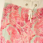 Lilly Pulitzer  Women Size XL Pink The Beach Pant Linen Wide Leg Drawstring Photo 1