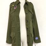 Honey Punch Army Green Patch Military Jacket Photo 2