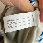 Christian LaCroix  White And‎ Blue Geometric Printed Maxi Dress Photo 8