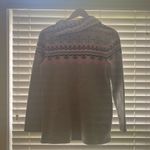 Talbots Button Shoulder Fair Isle Pullover - M Photo 3