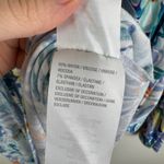 Belle Kim Gravel Floral Tunic Top Sz XL Tassel V Photo 6