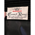 Vintage Count Romi Velvet Striped Traveler Coat Duster Size 8 Goth Victorian Black Photo 10