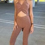 Isabelle's Cabinet Dancing Queen Sparkle Bronze Jumpsuit Photo 0