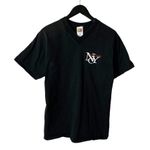 Fruit of the Loom Vintage 90s  New York City NYC V-Neck Black T-Shirt M USA Photo 1