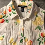 Forever 21 Fruit Print Tie-Front Shirt Photo 2