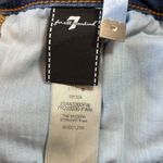 7 For All Mankind The Modern Straight Jeans Women 31x25 Raw Hem Cropped (cut) Photo 10