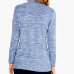 Nic+Zoe  Women's Blue Pullover Sweater Mock Neck Long Sleeve Casual Size XXL Photo 2