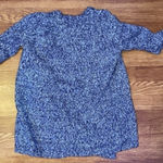 Joyce Leslie  Open Front Short Sleeve Blue & White Cardigan Small Photo 5