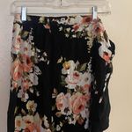 American Rag Womens Wrap Skirt XS Black With Pink Floral Print 26” 28” 30” Photo 1
