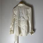 White House | Black Market NWT WHBM White Iconic Siren Shirt Blouse Tie Waist Collar Long Sleeve Size 6 Photo 1