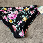 Maurice's American Beach by  Floral Print Bikini Bottom SIZE L Photo 0