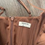 House Of CB Myrna Corset Dress Satin Midi Photo 3