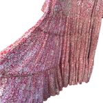 Free People Feeling Groovy Maxi Dress S/P Oversized gauze flowy ruffle Boho Photo 5