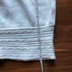 Cream Cable Knit Turtleneck Sweater White Photo 5