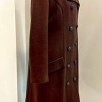 1960s Women’s Brown Long Dress Coat Fully Lined size 6 Photo 2