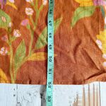 CAROLINE CONSTAS Linen Blend Halter Printed Midi Dress Size US XS Photo 9