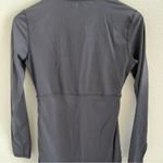 Athleta  Half Zip Ruched Guard Longline Top Gray Small Photo 10
