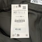 ZARA NWT Army Green Side Gathered Cargo Utility Trouser Pants Photo 3