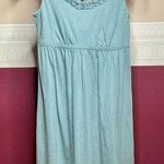 Ann Taylor Loft Dress Turq Women’s Small Petite Sleeveless Keyhole Back Tie NWT Photo 0