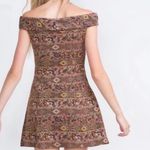 ZARA Aztec print dress off shoulder Photo 1