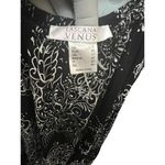 Lascana Dress Womens Small Black White Paisley Short Sleeve Maxi Off Shoulder Photo 3