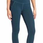 Athleta  Teal Blue Green Stealth Capri Tight Legging Crop Athleisure Athletic XXS Photo 0