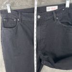 Gap Cheeky Straight High Rise Jeans Women's 32 14S Black Denim Grunge Minimalist Photo 4