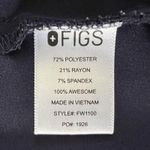 FIGS Casma FIONx Three Pocket Navy Blue Short Sleeve Scrub Top Photo 3