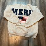 Gildan Vintage American Flag USA Sweater Photo 1
