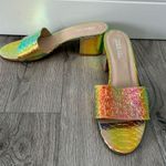 Dolls Kill prismatic poison Holo slide heels Photo 1