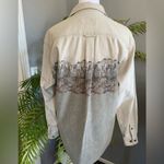 Cabela's Ladies Cabela’s Southwest Western Brushed Cotton Bear Print Button Down Shirt Photo 5