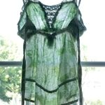 Wet Seal Green Sheer Floral Juniors XS Tie Shirt Photo 6