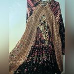 Free People  Stevie Printed Tunic, Black Combo, indie aesthetic ,hippie Med size Photo 11