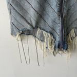 True Religion Skirt Womens 25 Denim Rhinestone Fringe Distressed High Rise Photo 9