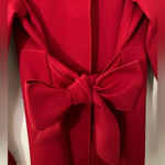 Anthropologie LUII Shawl Collar Button Down Coat Red Size L Photo 3