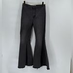 Free People WOMEN'S HIGH RISE DARK WASH JUST FLOAT ON FLARE JEANS size 26 Photo 2